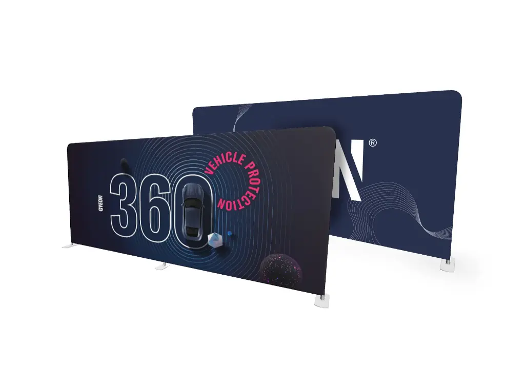 GYEON - Expo wall 500x230cm - VEHICLE PROTECTION x GYEON